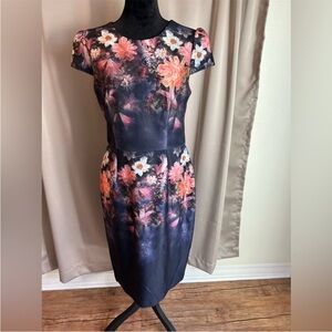 Betsey Johnson Black Floral Mini Dress